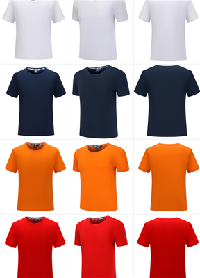 T恤衫洗水棉圓領(lǐng)班服定制文化廣告衫短袖同學聚會207